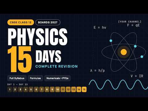 CBSE Physics One-Shot Revision Course