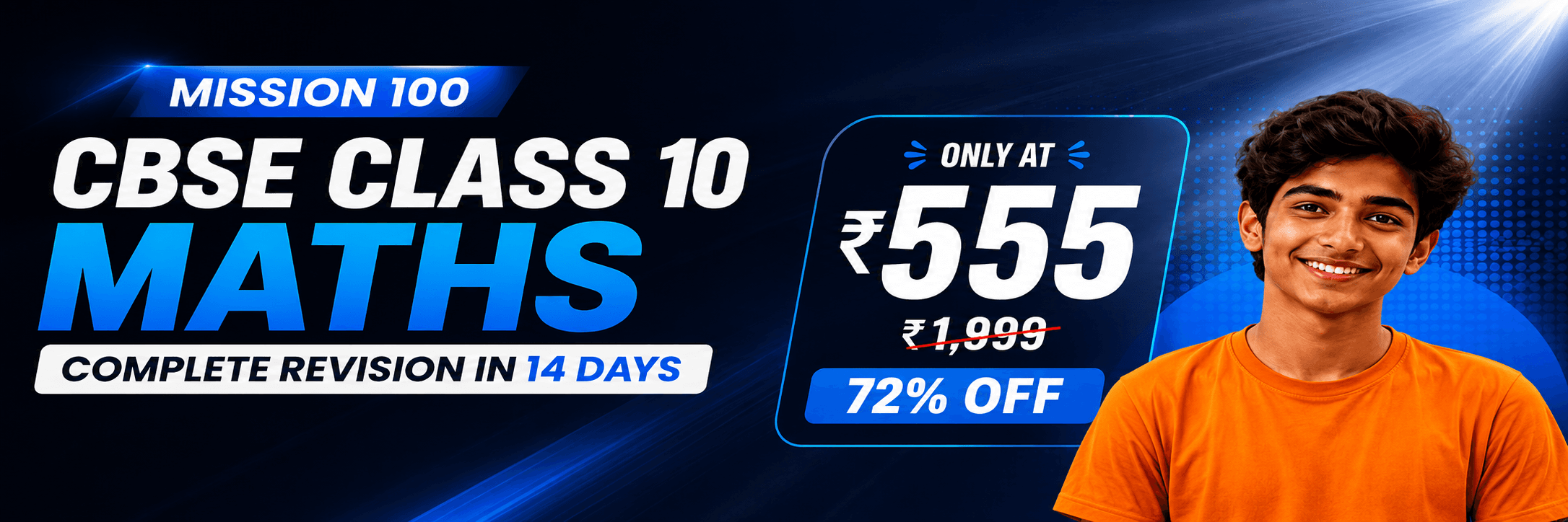 Mission 100 - CBSE Class 10 Maths, complete revision in 14 days