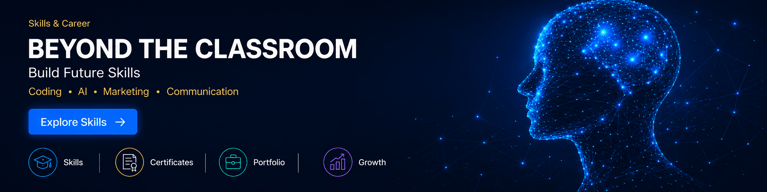 Beyond the classroom - build future skills in coding, AI, marketing and communication